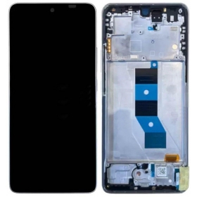 Xiaomi Poco M7 Pro 5G näyttö (hopea) (kehyksellä) (alkuperäinen)