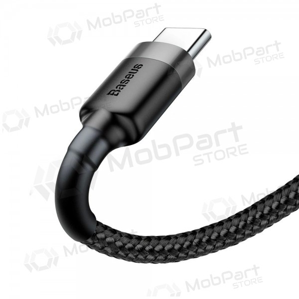 USB-kaapeli Baseus Cafule Type-C 2,0m 2,0A (harmaa-musta) CATKLF-CG1