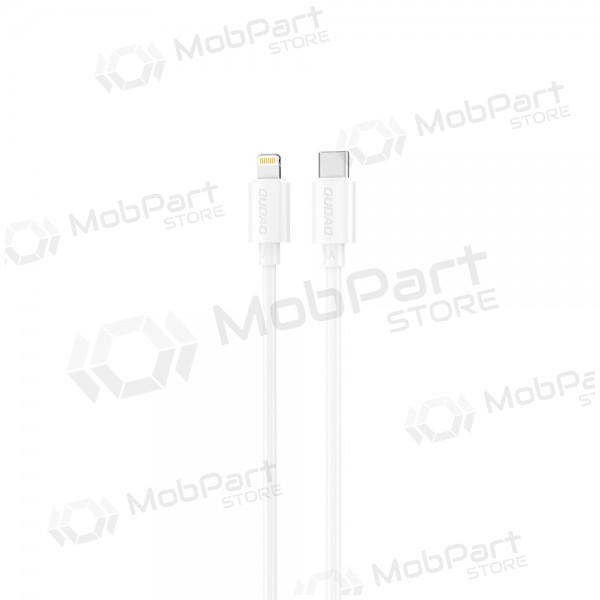 Lightning-kaapeli Dudao L4X USB-C–Lightning 1,2 m 30 W valkoinen