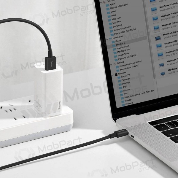 USB kaapeli Baseus Superior iš USB į Type-C 66W 2.0m musta CATYS-A01