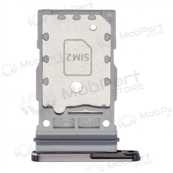 Samsung S918 Galaxy S23 Ultra Dual SIM kortin pidike (musta) (service pack) (alkuperäinen)