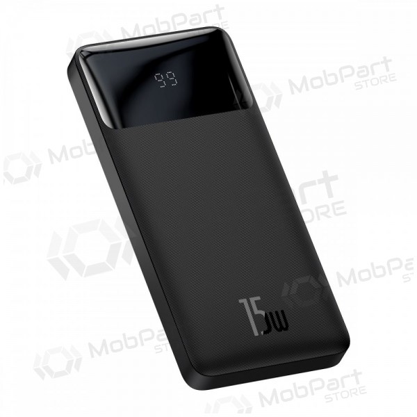 Ulkoinen paristo Power Bank Baseus Bipow Type-C PD+2xQuick Charge 3.0 15W 10000mAh musta PPBD050001