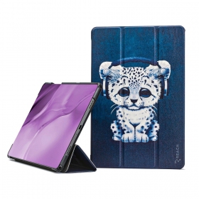 Samsung Galaxy Tab A9+, Tab A11+ kotelo - Smart Leather (sad cat)