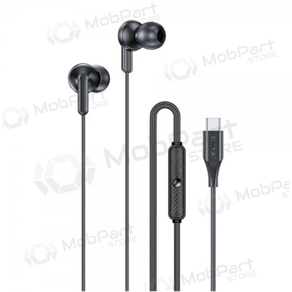 Kuulokkeet Awei PC-25T USB-C juodos