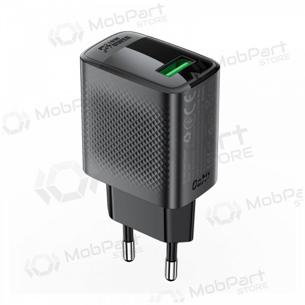 Laturi Acefast A90 18W USB-A musta
