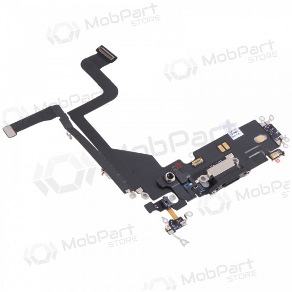Apple iPhone 13 Pro latausliitin ja mikrofoniliitin (musta)