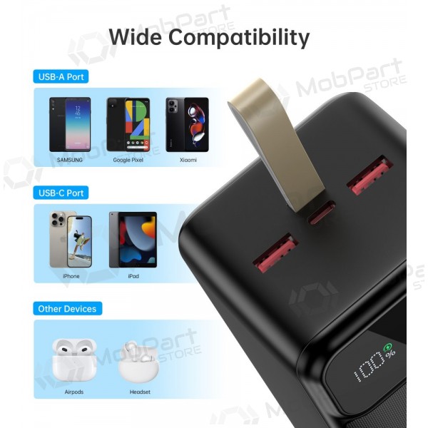 Ulkoinen paristo Power Bank Choetech B732 22.5W 50000mAh musta