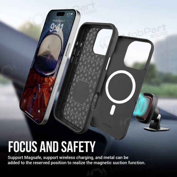 Suojakuori Perfectionists Triangle Mag Case Apple iPhone 12 mini musta Suojakuori Perfectionists Triangle Mag Case Apple iPhone 12 mini musta