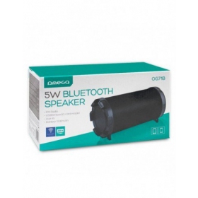 Bluetooth nešiojamas yläkaiutin OMEGA OG71 BAZOOKA (MicroSD, handsfree,FM, AUX) (musta)