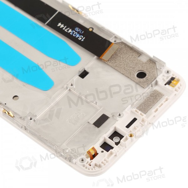 Xiaomi Mi A1 / Mi 5X näyttö (valkoinen) (kehyksellä) (käytetty grade C, alkuperäinen)