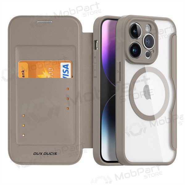 Apple iPhone 13 / 14 kotelo - Dux Ducis Skin X Pro (ruskea)
