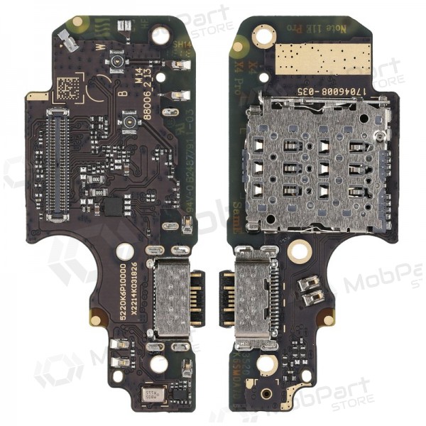 Xiaomi Redmi Note 12 Pro 4G latauspistorasian ja mikrofonin liitin (latausliitin) (service pack) (alkuperäinen) Xiaomi Redmi Note 12 Pro 4G latauspistorasian ja mikrofonin liitin (latausliitin) (service pack) (alkuperäinen)