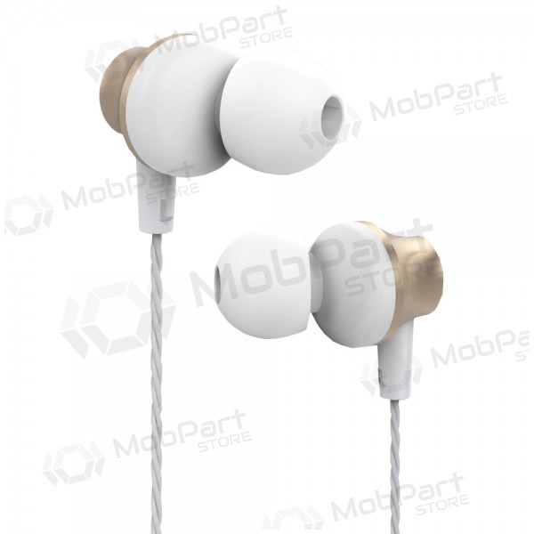 Handsfree Devia Metal In-ear 3,5mm (kultainen)
