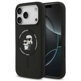 Apple iPhone 17 Pro kotelo -Karl Lagerfeld Liquid Silicone Karl and Choupette MagSafe-