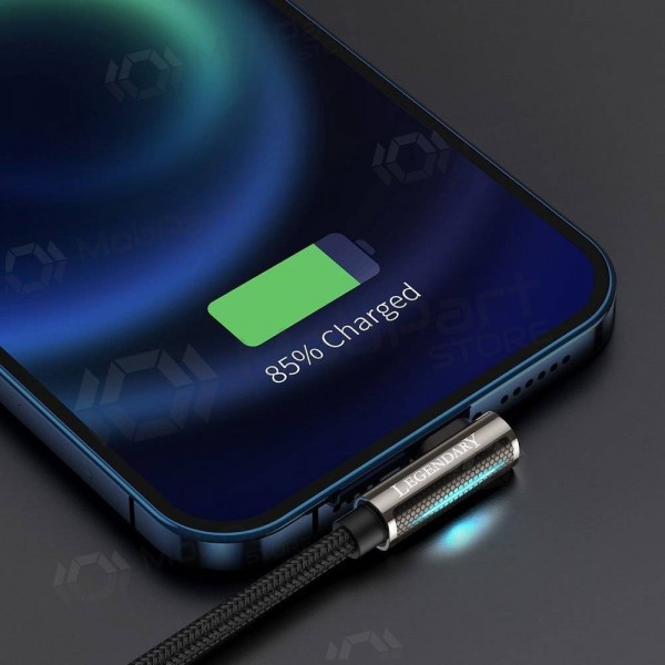 USB kaapeli Baseus Legend Lightning 2.4A 2.0m (musta) CALCS-A01