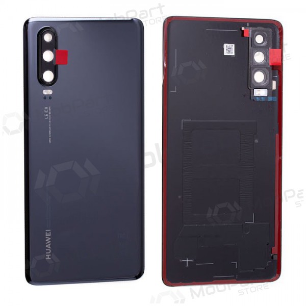 Huawei P30 takaakkukansi (musta) (käytetty grade B, alkuperäinen)
