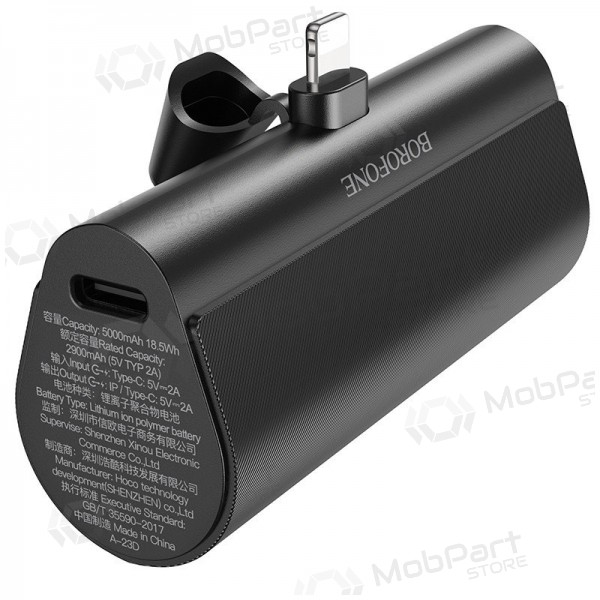 Ulkoinen paristo Power Bank Borofone BJ35 Lightning 5000mAh musta