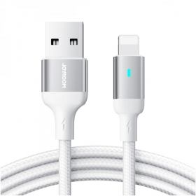 USB kaapeli Joyroom S-UL012A10 USB to Lightning 2.4A 1.2m valkoinen