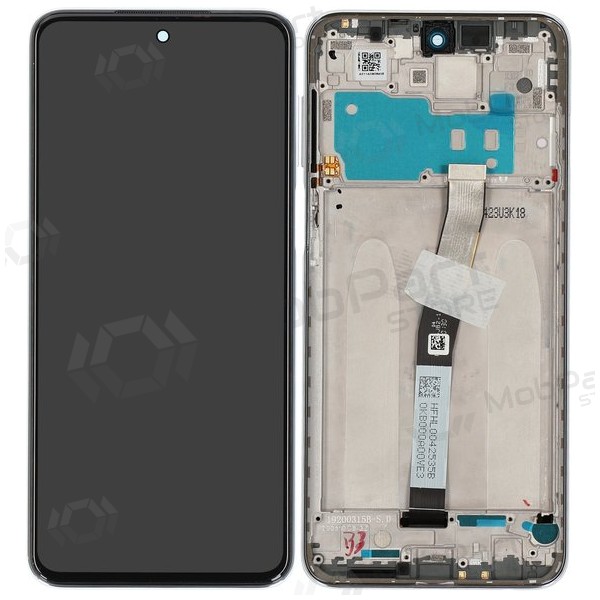 Xiaomi Redmi Note 9 Pro, Note 9S näyttö (valkoinen) (kehyksellä) (Premium)