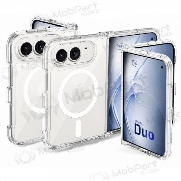 Apple iPhone Duo kotelo - 3mk Armor MagCase (läpinäkyvä)