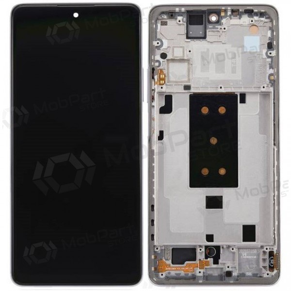 Ekranas Xiaomi 11T 5Gkanssa lietimui jautriu stikliuku ja rėmeliu Moonlight White/Silver alkuperäinen (service pack)