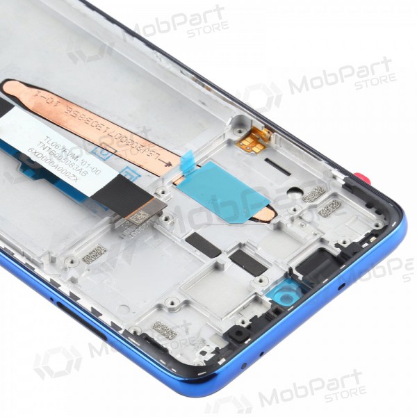 Xiaomi Poco X3 / X3 NFC näyttö (sininen) (kehyksellä) (service pack) (alkuperäinen)