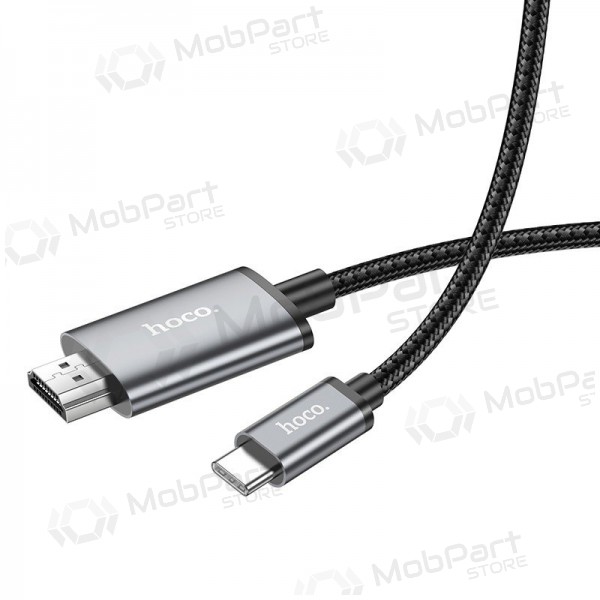 Sovitin Hoco UA27 USB-C to HDMI harmaa