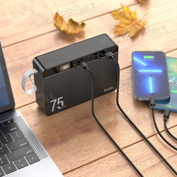 Ulkoinen paristo Power Bank Hoco J94 Overlord 22.5W 75000mAh musta