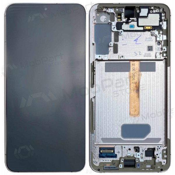 Ekranas Samsung S906 S22 Plus su lietimui jautriu stikliuku ja rėmeliu Violet alkuperäinen (service pack)