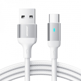 USB kaapeli Joyroom S-UC027A10 USB to Type-C 3A 1.2m valkoinen