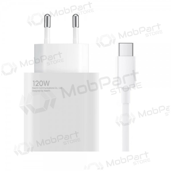 Puhelinlaturi Xiaomi HyperCharge Combo BHR9462EU 120 W USB-A QC GaN valkoinen
