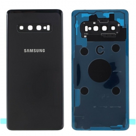Samsung G975 Galaxy S10 Plus takaakkukansi musta (Prism Black) (käytetty grade C, alkuperäinen)