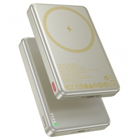 Ulkoinen paristo Power Bank Hoco Q26A PD20W Magnetic 10000mAh kultainen