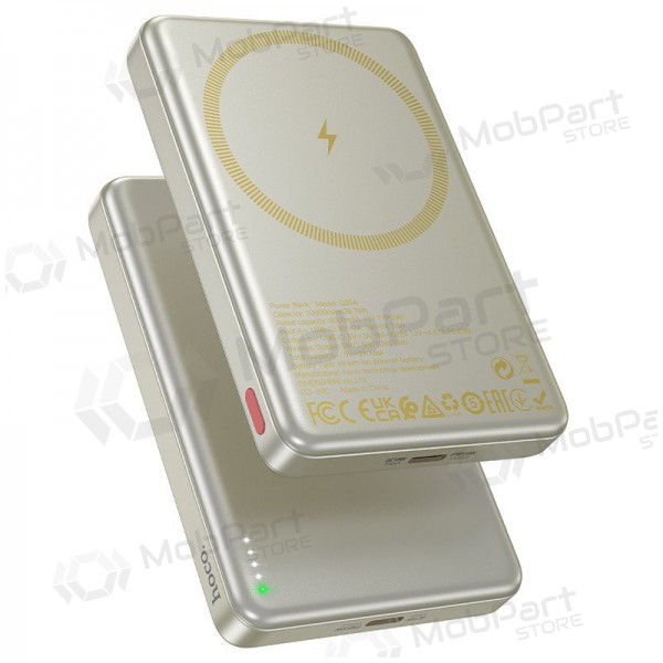 Ulkoinen paristo Power Bank Hoco Q26A PD20W Magnetic 10000mAh kultainen