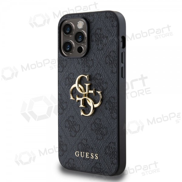 Apple iPhone 14 Pro Max kotelo -Guess PU 4G Metal Logo- (harmaa)