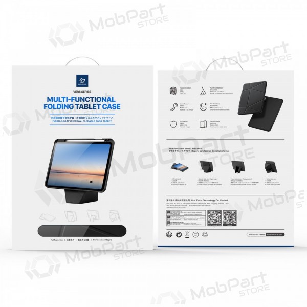 Samsung Galaxy Tab A9+, Tab A11+ kotelo - Dux Ducis Vers (musta)