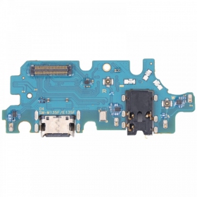 Samsung M135 Galaxy M13 2022 latauspistorasian ja mikrofonin liitin (latausliitin) (service pack) (alkuperäinen)