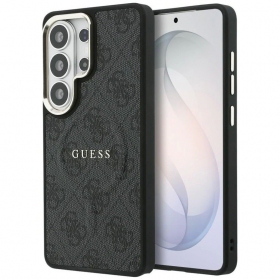 Samsung Galaxy S26 Ultra kotelo - Guess PU Leather 4G Gold Frame Magnetic (musta)