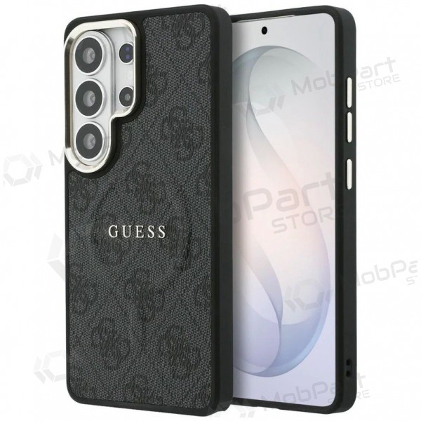 Samsung Galaxy S26 Ultra kotelo - Guess PU Leather 4G Gold Frame Magnetic (musta)