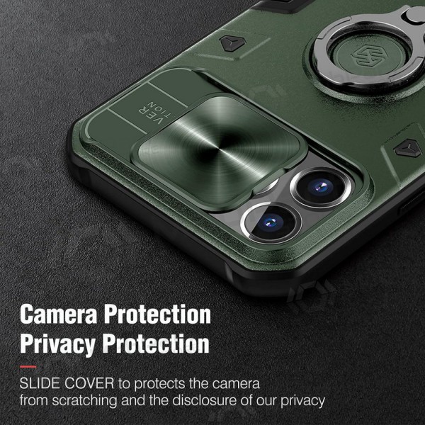 Apple iPhone 14 Pro Max suojakuori „Nillkin Armor Pro“ (vihreä) Apple iPhone 14 Pro Max suojakuori „Nillkin Armor Pro“ (vihreä)