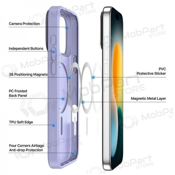 Samsung Galaxy A17, A18 kotelo - Dux Ducis Yind (violetti)