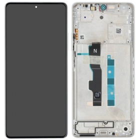 Xiaomi Redmi Note 13 5G näyttö (valkoinen) (kehyksellä) (alkuperäinen)