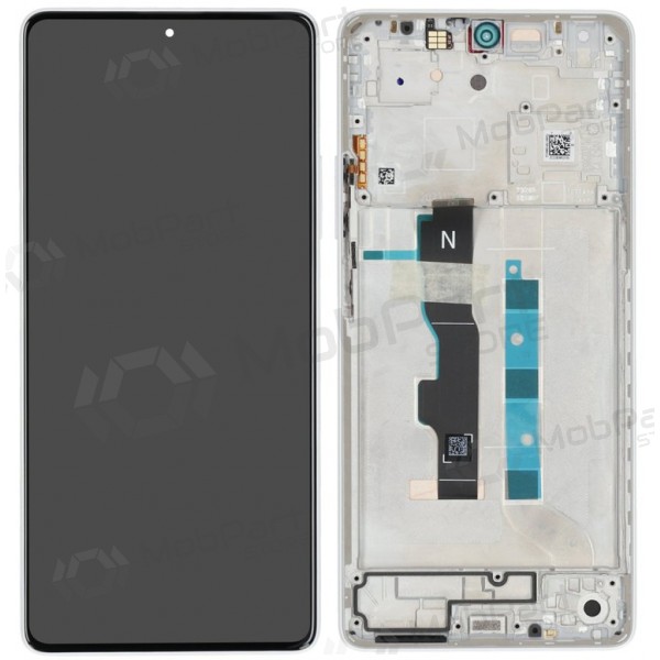 Xiaomi Redmi Note 13 5G näyttö (valkoinen) (kehyksellä) (alkuperäinen)