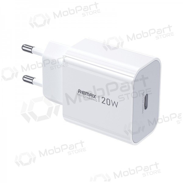 Puhelimen laturi Remax CA08 20 W USB-C valkoinen