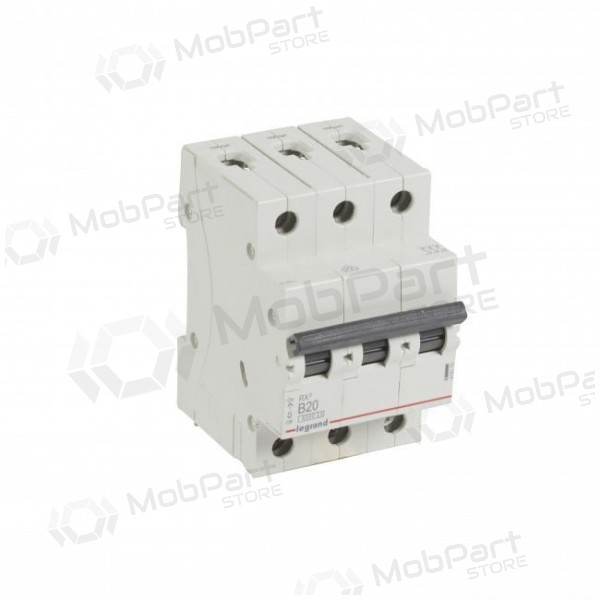 Automaattisulake - MCB RX3 Legrand 419170 (20A, 3P, 230V, 6kA)