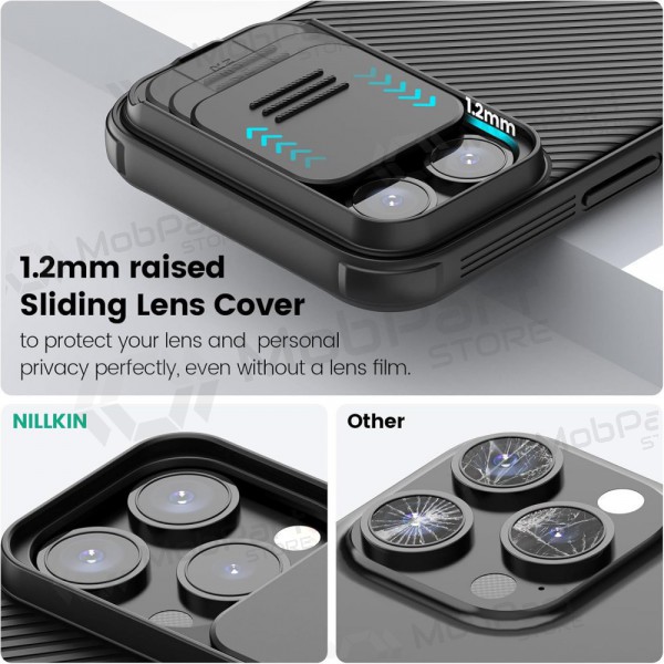 Apple iPhone 15 Pro Max suojakuori „Nillkin CamShield Pro“ (musta)
