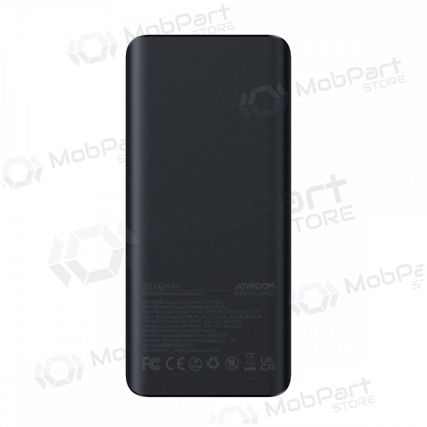 Ulkoinen paristo Power Bank Joyroom JR-PBF02 30W 20000mAh musta