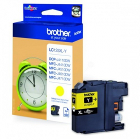 Brother LC 125XL - LC125XLY, keltainen mustekasetti mustesuihkutulostimille