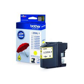 Brother LC 225XL (LC225XLY), keltain mustekasetti mustesuihkutulostimille, 1200 sivua.