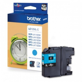 Brother LC125XLC (LC125XLC), syaani mustekasetti mustesuihkutulostimiin